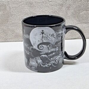 Disney Nightmare Before Christmas 20 oz Black & White Spiral Hill Jack Mug